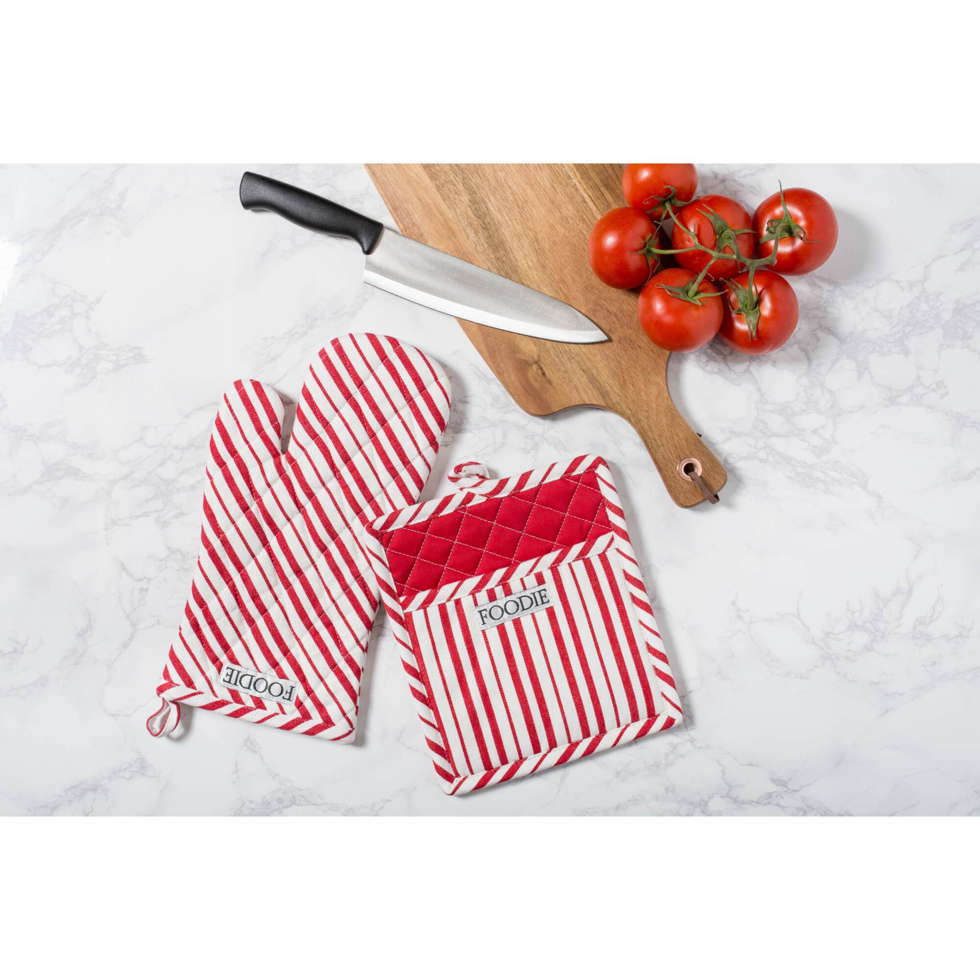 Tomato Foodie Gourmet Chef Potholder Set
